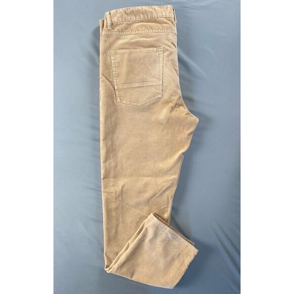 Quiksilver Straight Tapered Fit Jean Style Corduroy Pants, Cords. Beige, 38X31.5 - Picture 2 of 8